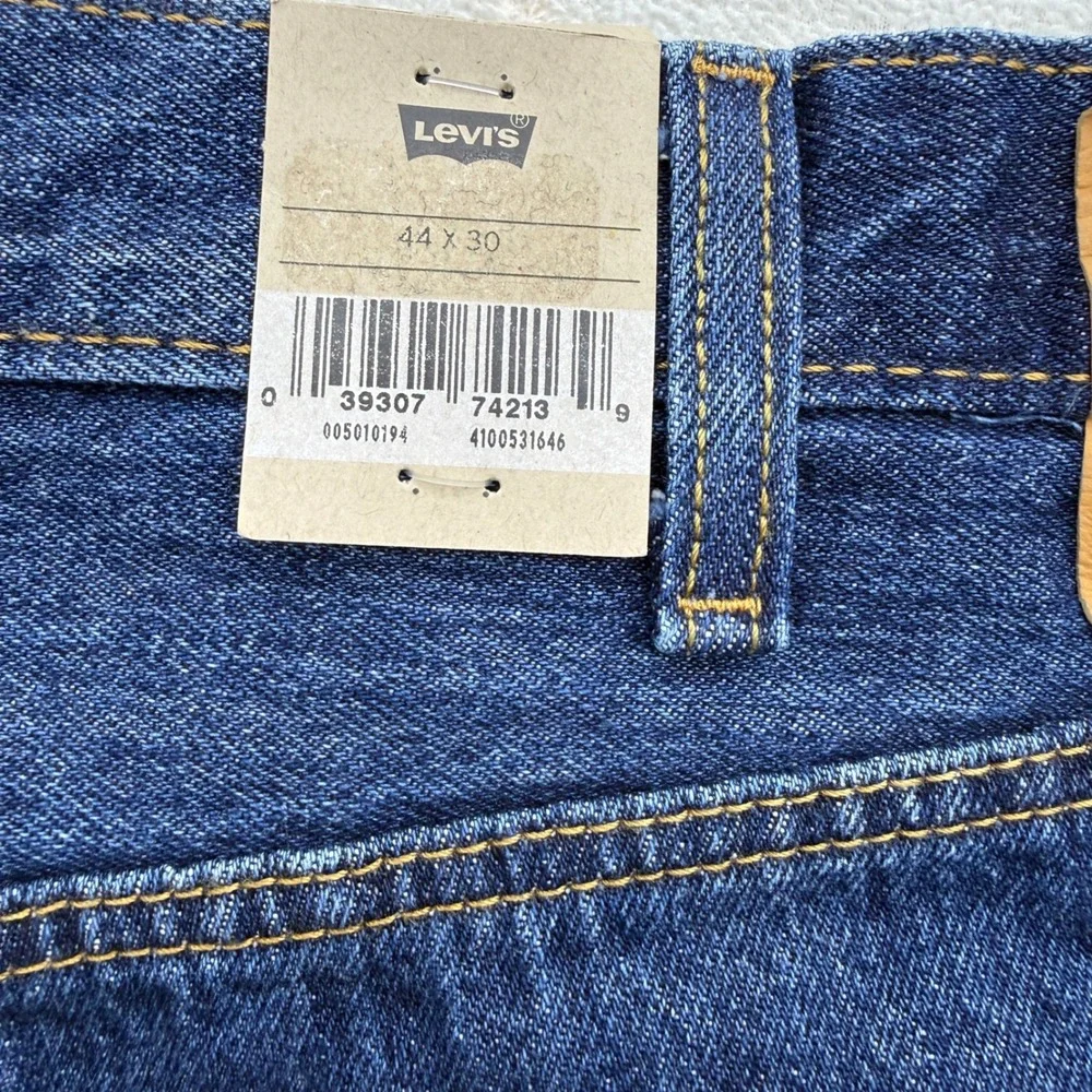 Levi's 501 Original Jeans Mens 44x30 Blue Straight Leg Button Fly 00501-0194